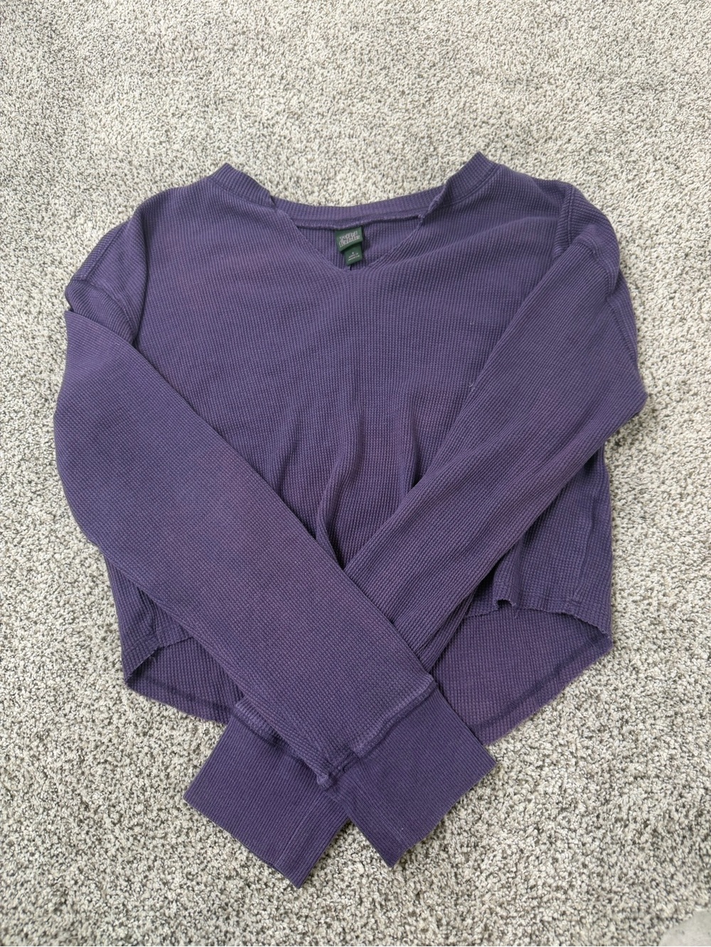 wild fable Purple Waffle Knit Long-Sleeve Top
